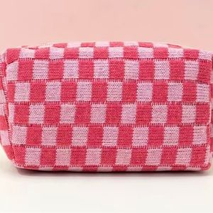 Makeup Bag Cosmetic Bag Pink and light Pink look at pictures for measurements